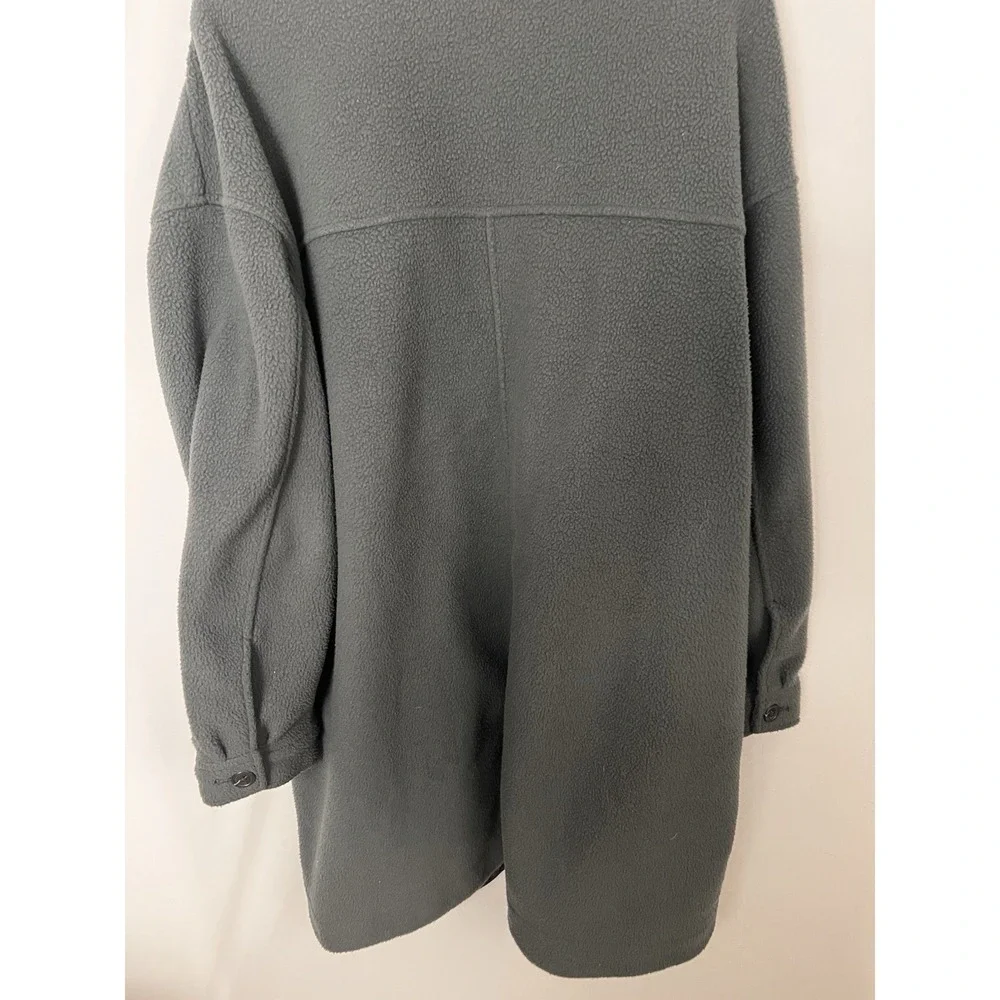 Eddie Bauer Lynden Fleece Parka‎ In Storm Size XL Dark Grey Pockets